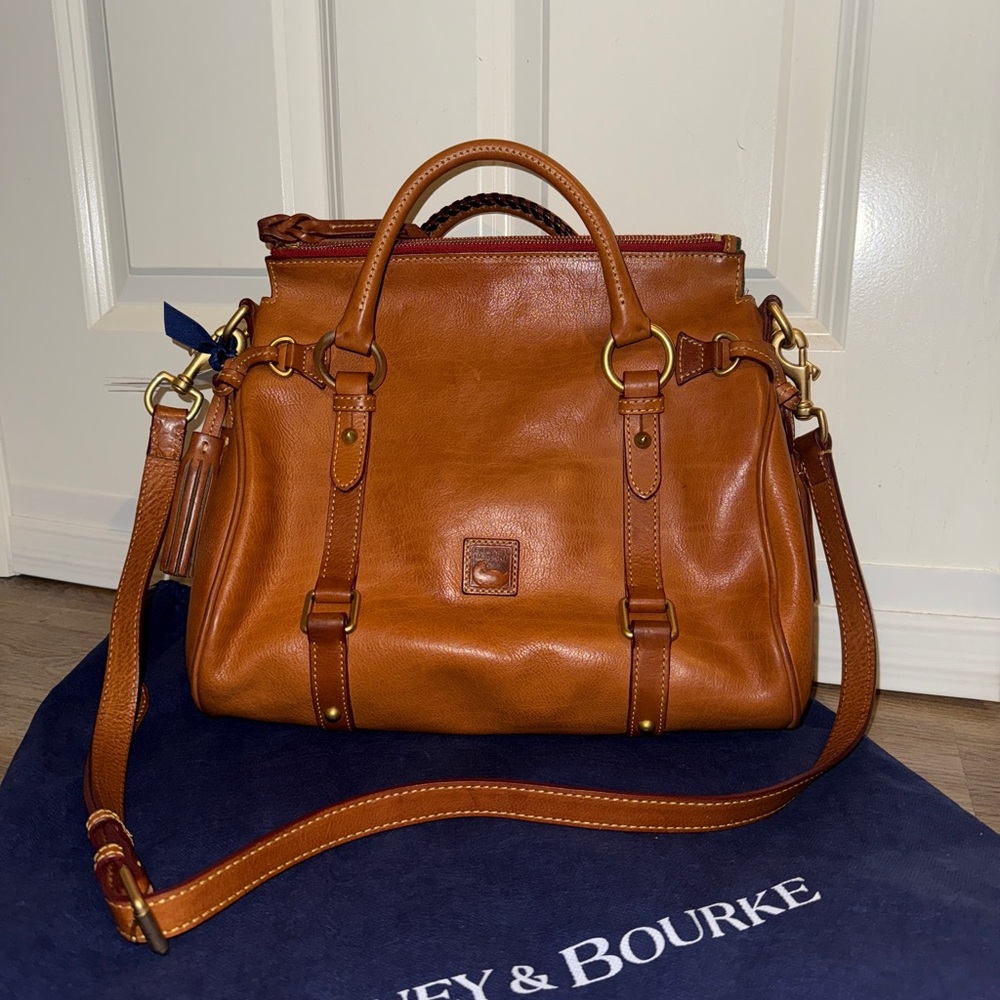 Dooney & Bourke Florentine Small Satchel - Natural - Picture 2 of 16